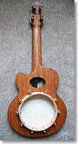 canote banjo uke back